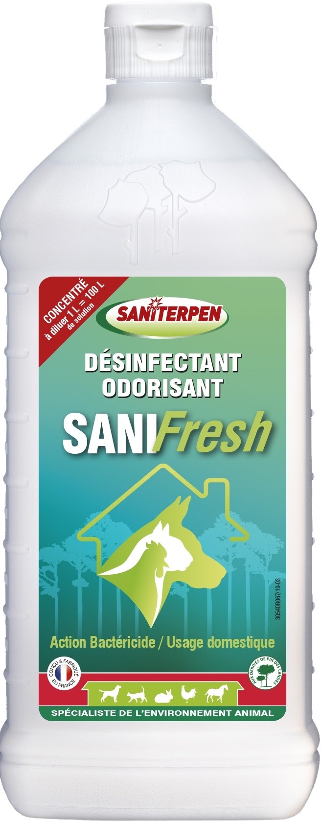 SANITERPEN SANIFRESH Désinfectant Odorisant